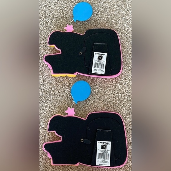 Vintage Lot of 2 Happy House Birthday Girl Pink Melamine Picture Frames Decor - Picture 2 of 6